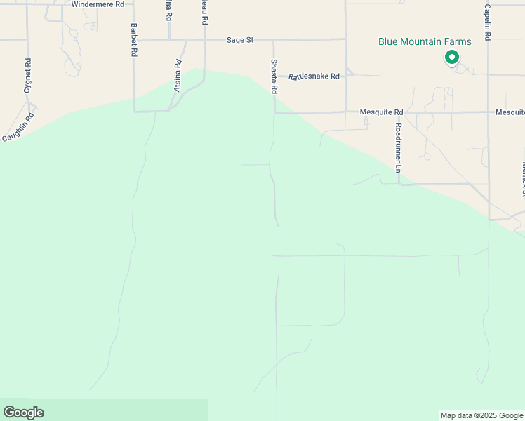 map of restaurants, bars, coffee shops, grocery stores, and more near Shasta Road in Phelan