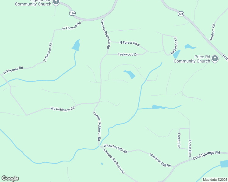 map of restaurants, bars, coffee shops, grocery stores, and more near 5374 Wg Robinson Road in Gainesville