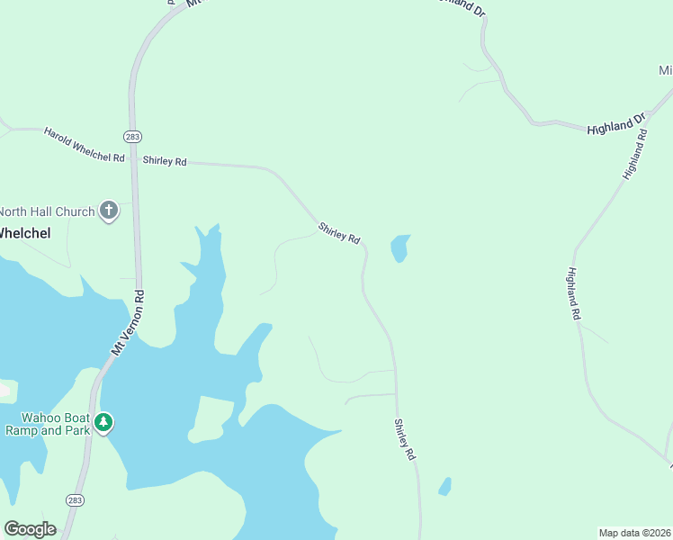 map of restaurants, bars, coffee shops, grocery stores, and more near 4416 Shirley Road in Gainesville