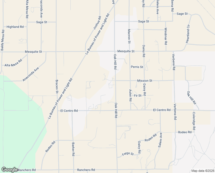 map of restaurants, bars, coffee shops, grocery stores, and more near 7870 Oak Hill Road in Hesperia