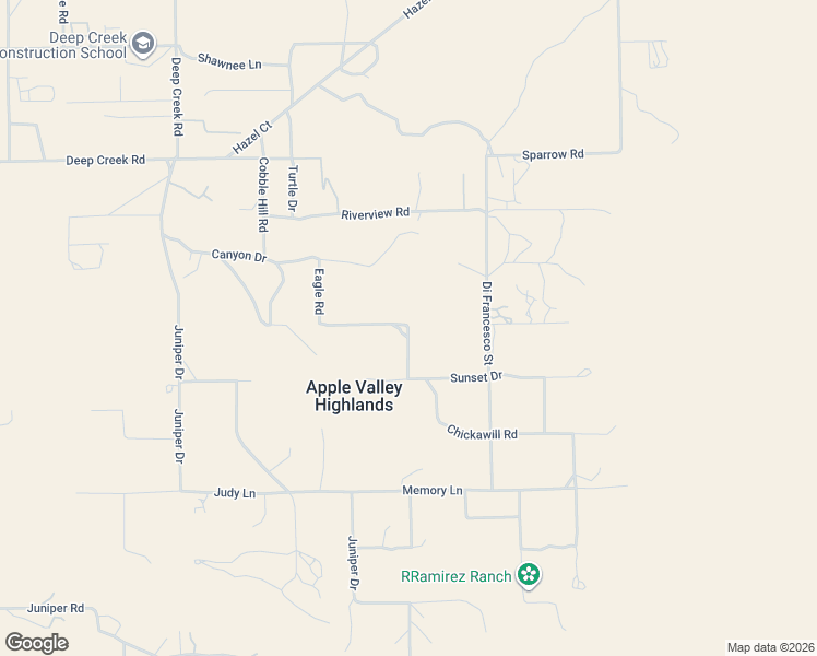 map of restaurants, bars, coffee shops, grocery stores, and more near Candia Road in San Bernardino County