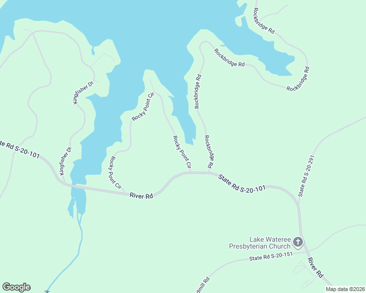 map of restaurants, bars, coffee shops, grocery stores, and more near 931 Rocky Point Circle in Ridgeway