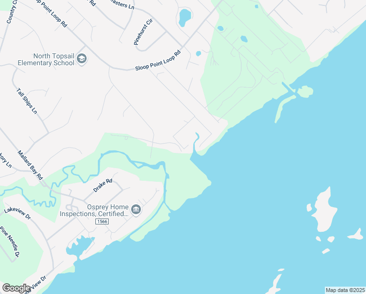map of restaurants, bars, coffee shops, grocery stores, and more near 505 Windward Landing Place in Hampstead