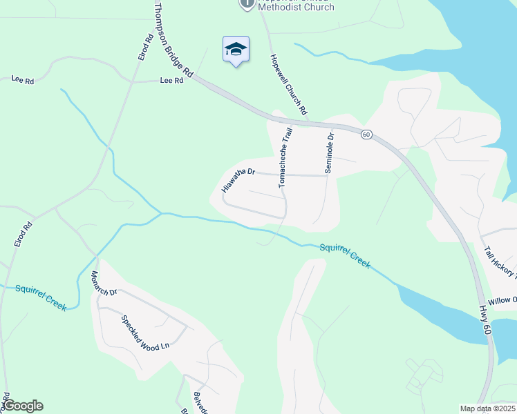 map of restaurants, bars, coffee shops, grocery stores, and more near 4811 Hiawatha Drive in Gainesville