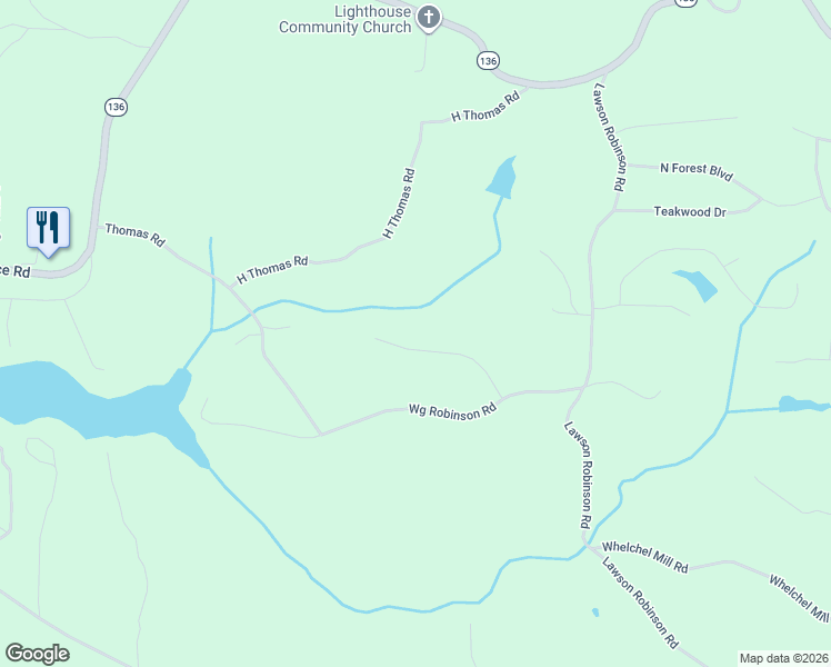 map of restaurants, bars, coffee shops, grocery stores, and more near 5488 Latham Manor Drive in Gainesville