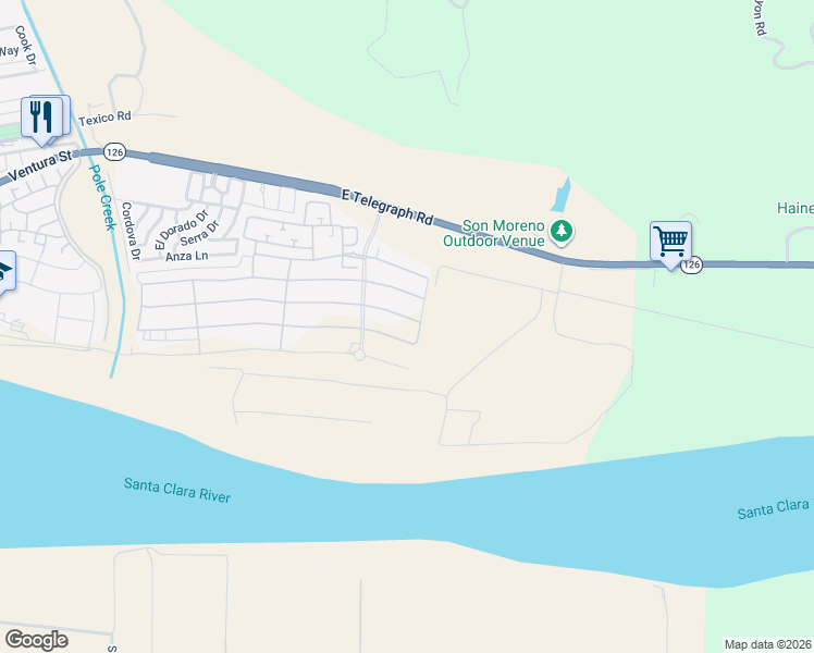 map of restaurants, bars, coffee shops, grocery stores, and more near 480 Rose Street in Fillmore