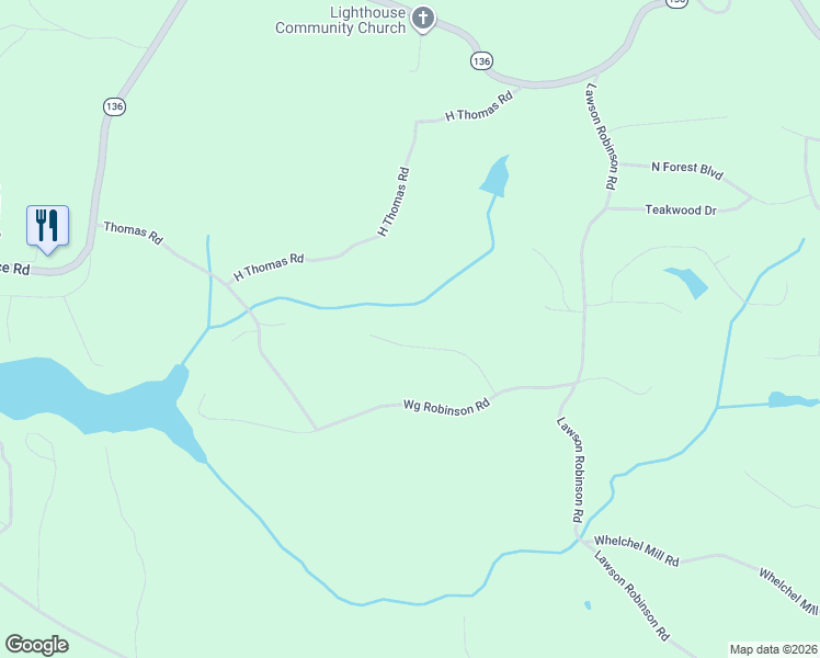 map of restaurants, bars, coffee shops, grocery stores, and more near 5488 Latham Manor Drive in Gainesville