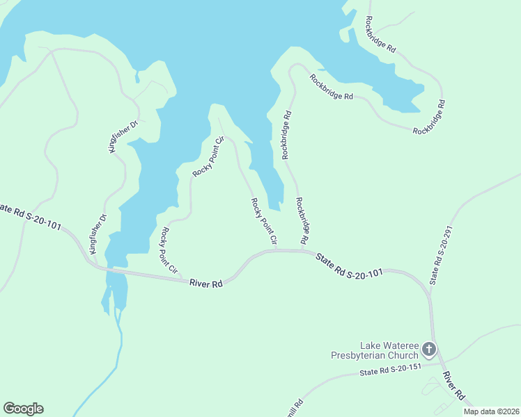 map of restaurants, bars, coffee shops, grocery stores, and more near 931 Rocky Point Circle in Ridgeway