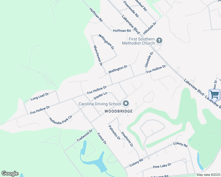 map of restaurants, bars, coffee shops, grocery stores, and more near 1058 Snyder Lane in Hartsville
