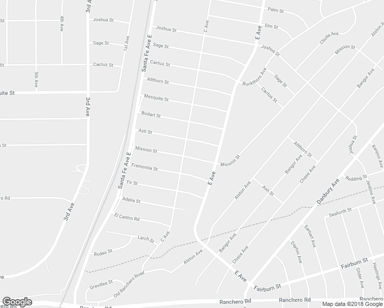 map of restaurants, bars, coffee shops, grocery stores, and more near 16550 Mission Street in Hesperia