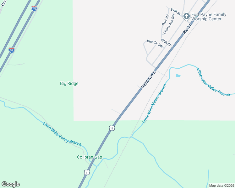 map of restaurants, bars, coffee shops, grocery stores, and more near 4202 A Gault Avenue South in Fort Payne