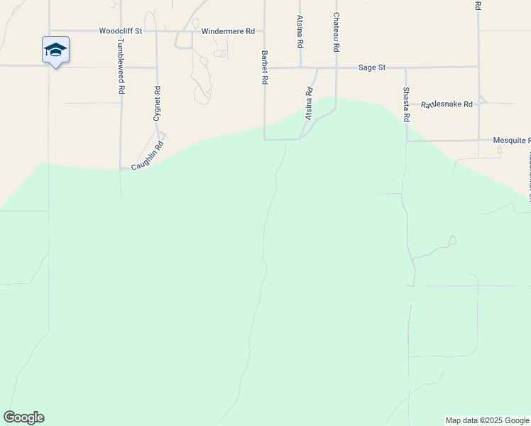 map of restaurants, bars, coffee shops, grocery stores, and more near 7925 Mesquite Road in Phelan