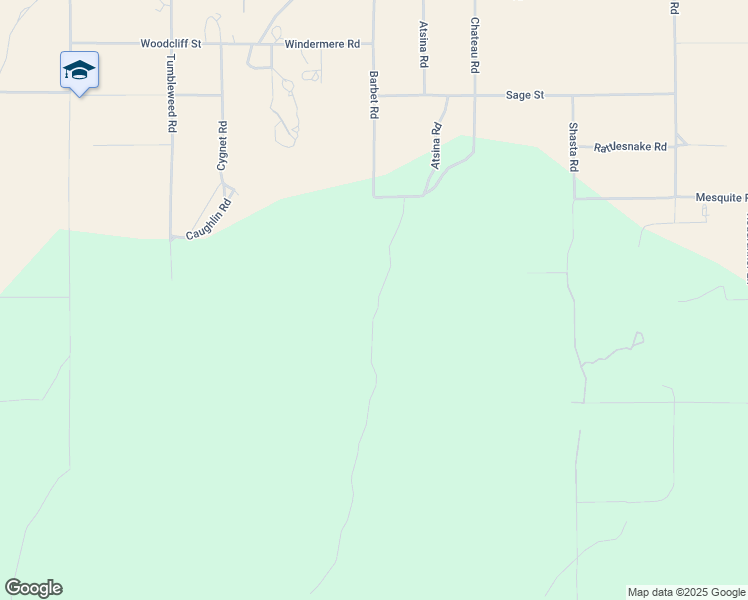 map of restaurants, bars, coffee shops, grocery stores, and more near 7925 Mesquite Road in Phelan