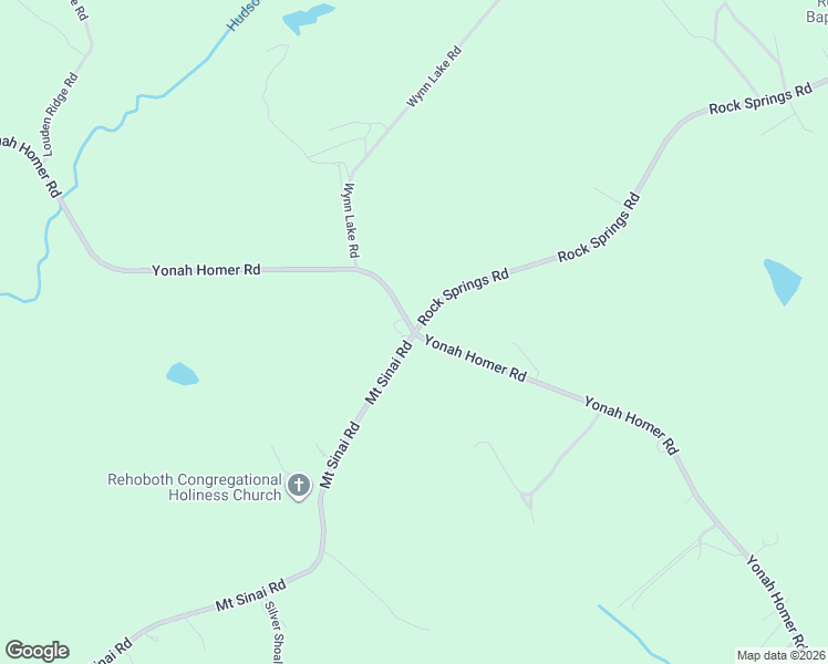 map of restaurants, bars, coffee shops, grocery stores, and more near 3415 Yonah Homer Road in Lula