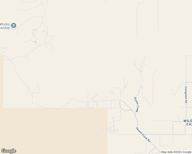 map of restaurants, bars, coffee shops, grocery stores, and more near Sand Canyon Road in Pinon Hills