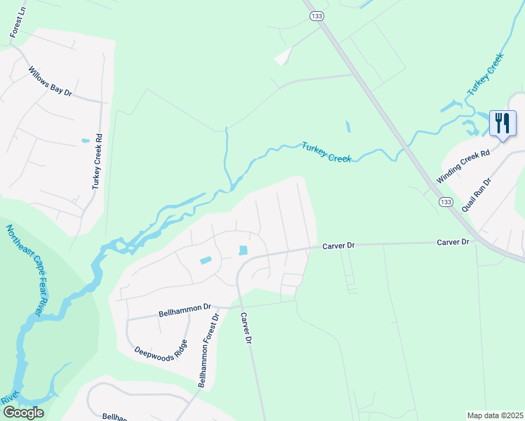 map of restaurants, bars, coffee shops, grocery stores, and more near 88 Sadie Way in Rocky Point