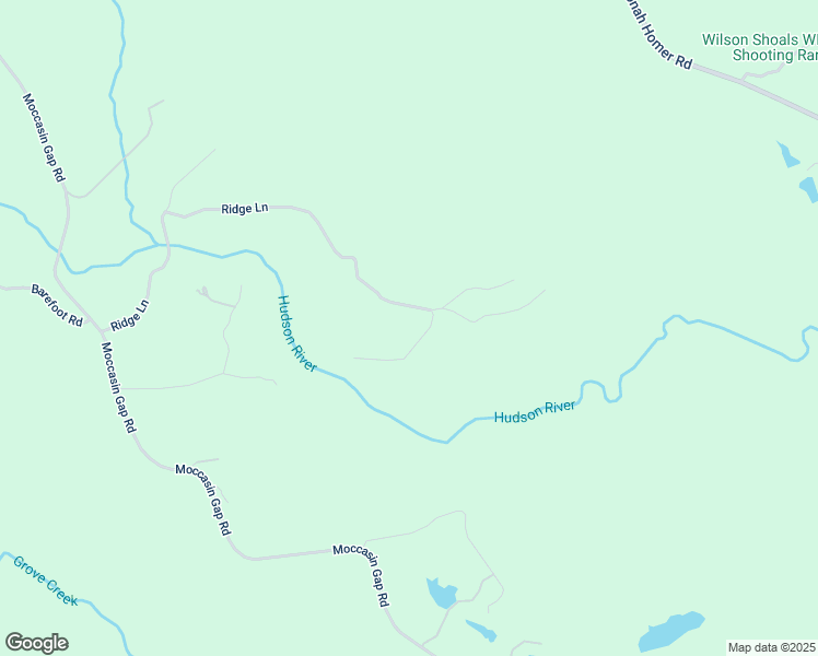 map of restaurants, bars, coffee shops, grocery stores, and more near 624 Ridge Lane in Lula