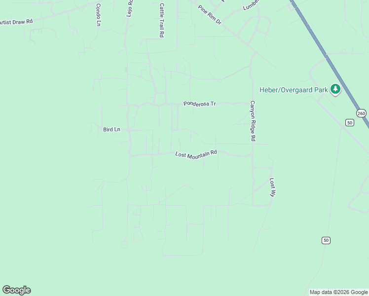 map of restaurants, bars, coffee shops, grocery stores, and more near 2052 Lone Mountain Road in Navajo County