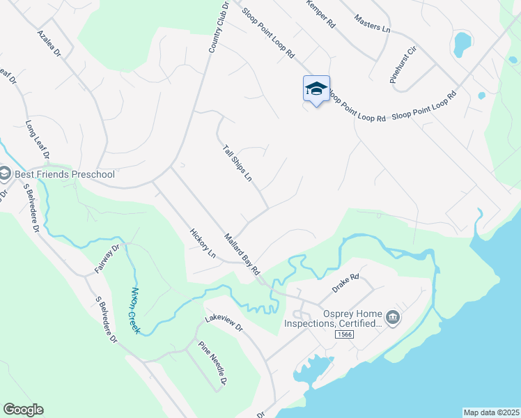map of restaurants, bars, coffee shops, grocery stores, and more near 301 Tall Ships Lane in Hampstead