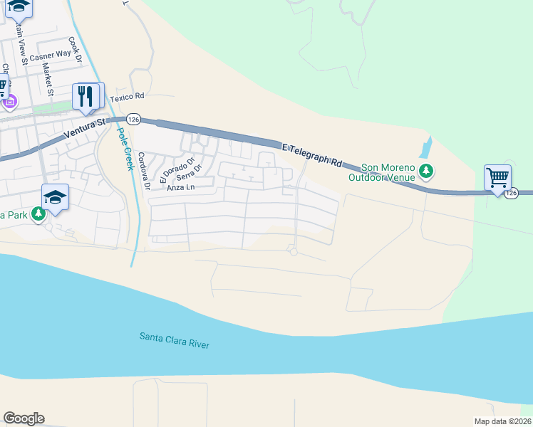 map of restaurants, bars, coffee shops, grocery stores, and more near 341 Rose Street in Fillmore
