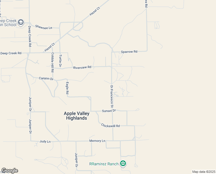 map of restaurants, bars, coffee shops, grocery stores, and more near 7848 Di Francesco Street in Apple Valley