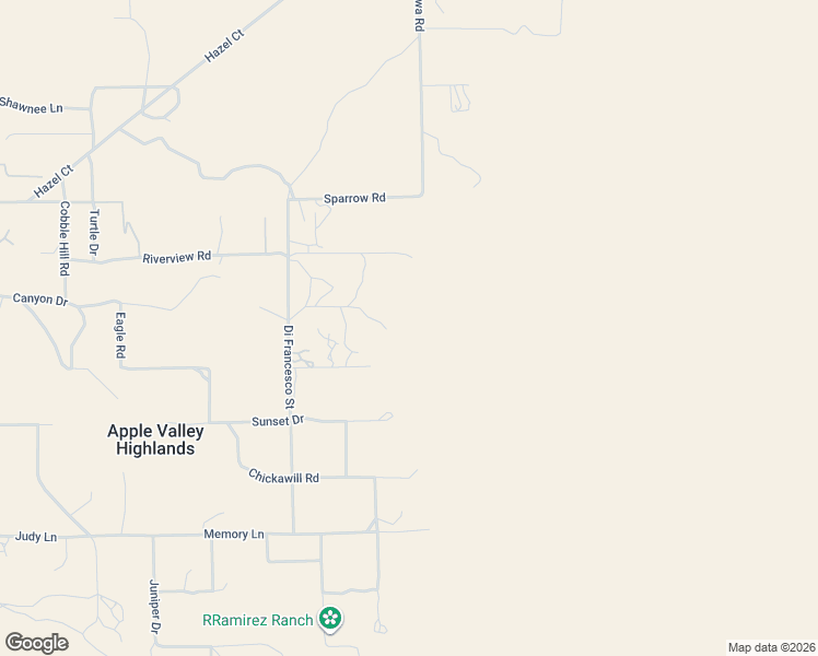 map of restaurants, bars, coffee shops, grocery stores, and more near 20850 Sunset Drive in Apple Valley