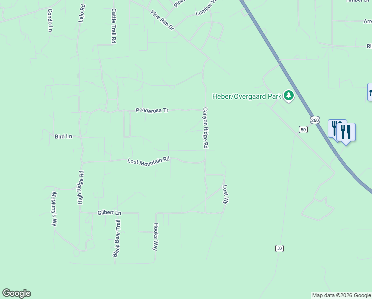 map of restaurants, bars, coffee shops, grocery stores, and more near 2076 Lone Mountain Road in Navajo County