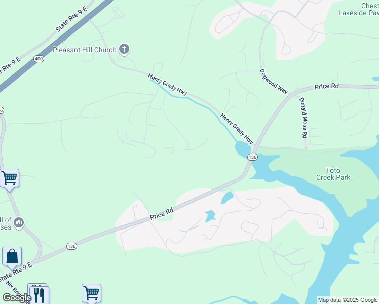 map of restaurants, bars, coffee shops, grocery stores, and more near in Dawsonville