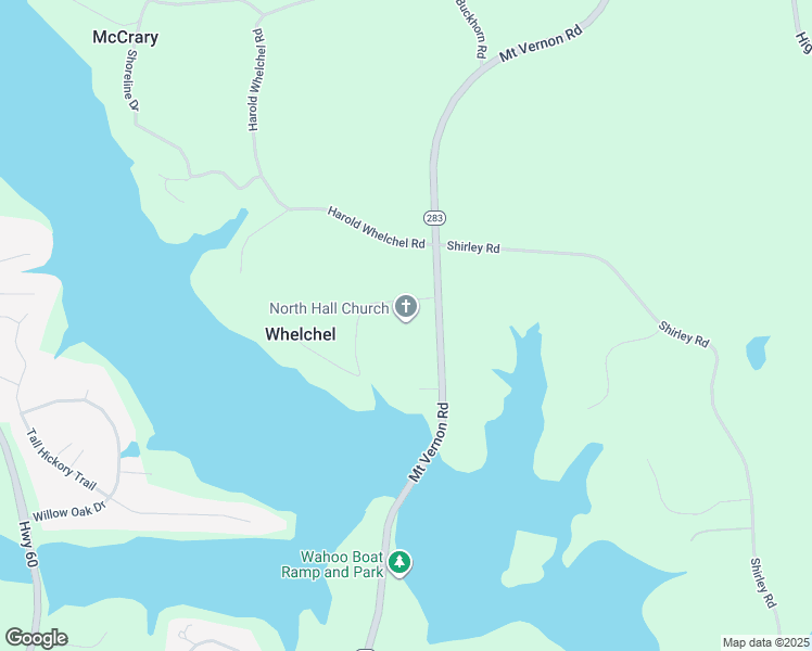 map of restaurants, bars, coffee shops, grocery stores, and more near 4091 Mount Vernon Road in Gainesville