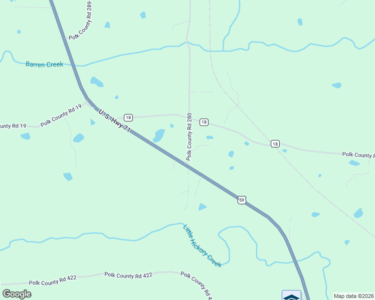 map of restaurants, bars, coffee shops, grocery stores, and more near 117 Polk Road 280 in Cove