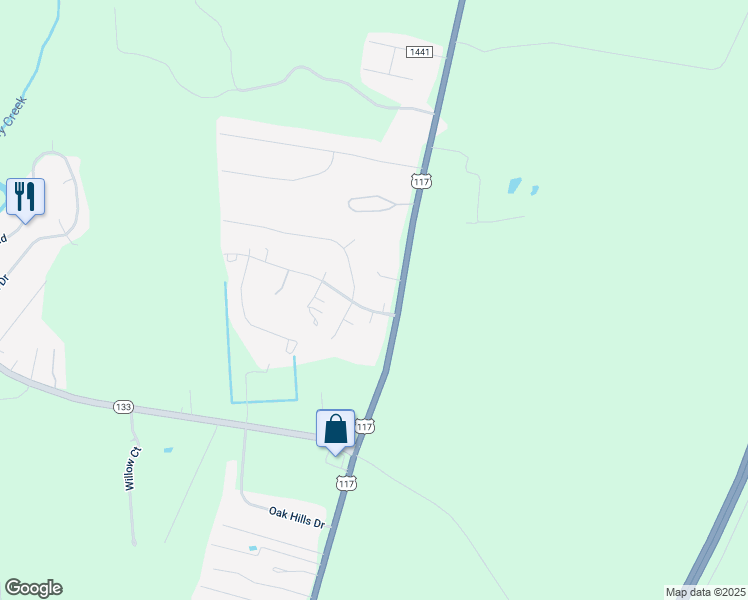 map of restaurants, bars, coffee shops, grocery stores, and more near 102 Woodhaven Drive in Rocky Point