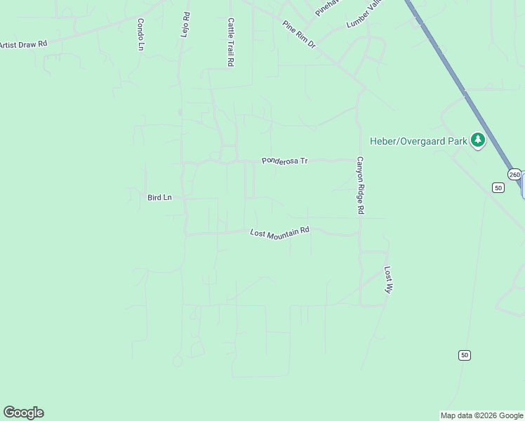 map of restaurants, bars, coffee shops, grocery stores, and more near 2052 Lone Mountain Road in Navajo County