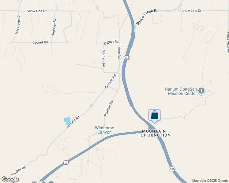 map of restaurants, bars, coffee shops, grocery stores, and more near 3215 Whispering Pines Road in Wrightwood