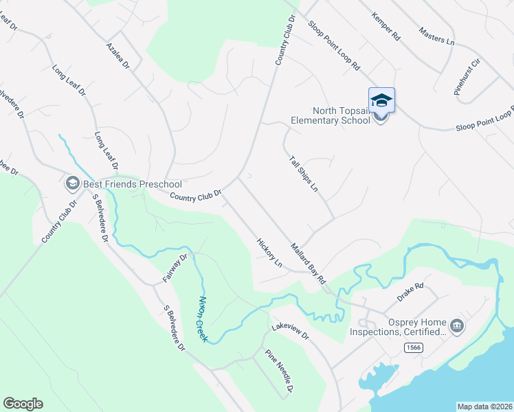 map of restaurants, bars, coffee shops, grocery stores, and more near 210 Hickory Ln in Hampstead