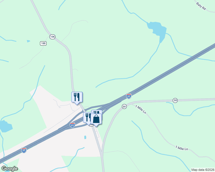 map of restaurants, bars, coffee shops, grocery stores, and more near in Carnesville