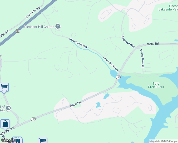 map of restaurants, bars, coffee shops, grocery stores, and more near 88 Mayfair Street in Dawsonville