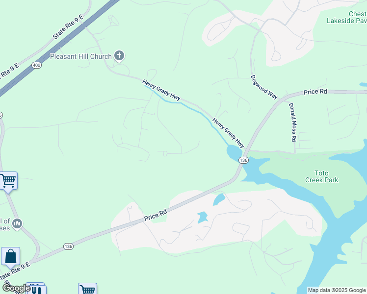 map of restaurants, bars, coffee shops, grocery stores, and more near 53 Mayfair Street in Dawsonville