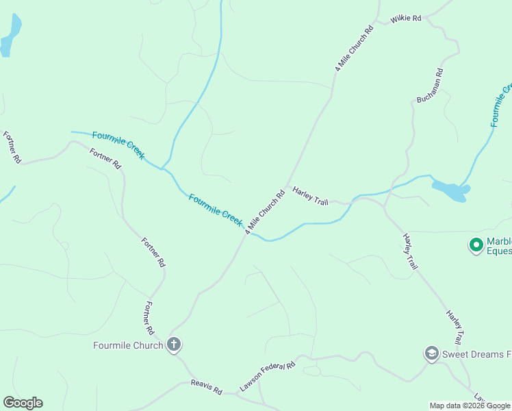map of restaurants, bars, coffee shops, grocery stores, and more near 1828 4 Mile Church Road in Ball Ground