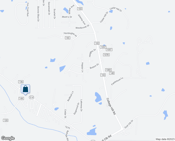 map of restaurants, bars, coffee shops, grocery stores, and more near 5 Hickory Cove Loop in Oxford
