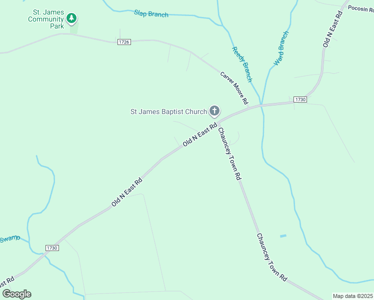map of restaurants, bars, coffee shops, grocery stores, and more near 3112 Old North East Road in Lake Waccamaw
