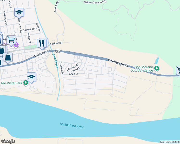map of restaurants, bars, coffee shops, grocery stores, and more near 254 Primrose Street in Fillmore