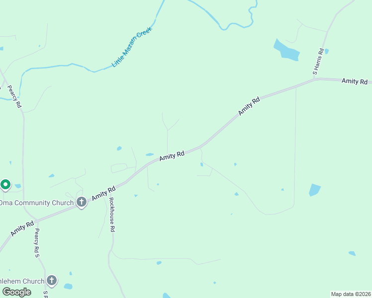 map of restaurants, bars, coffee shops, grocery stores, and more near 4630 Amity Road in Pearcy