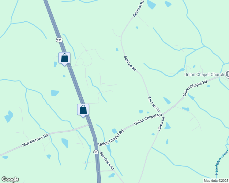 map of restaurants, bars, coffee shops, grocery stores, and more near 105 Family Circle in Arab