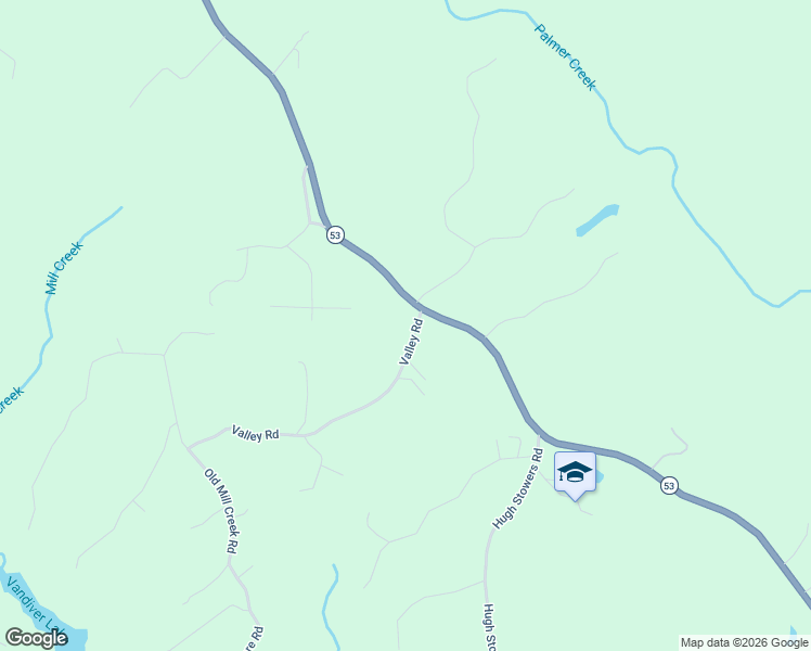 map of restaurants, bars, coffee shops, grocery stores, and more near 583 Valley Road in Dawsonville