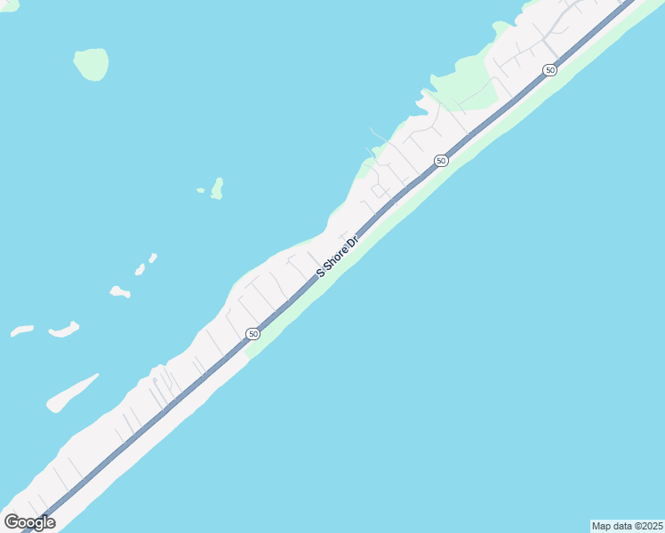 map of restaurants, bars, coffee shops, grocery stores, and more near 2723 South Shore Drive in Surf City