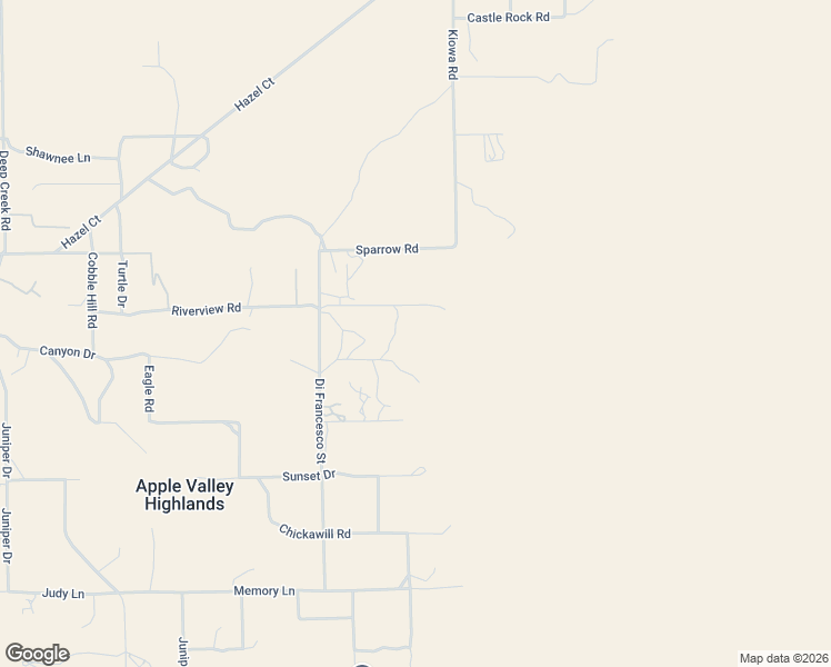 map of restaurants, bars, coffee shops, grocery stores, and more near 20828 Riverview Road in Apple Valley