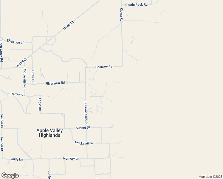 map of restaurants, bars, coffee shops, grocery stores, and more near 20828 Riverview Road in Apple Valley