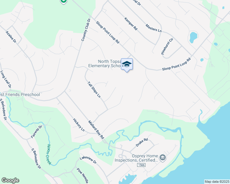 map of restaurants, bars, coffee shops, grocery stores, and more near 410 Compass Point in Hampstead