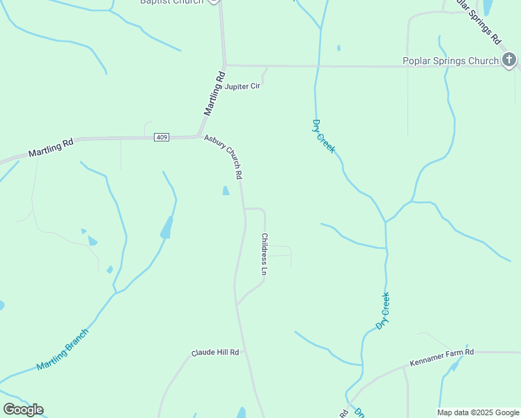 map of restaurants, bars, coffee shops, grocery stores, and more near 300 Childress Lane in Albertville