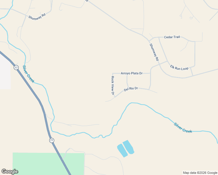 map of restaurants, bars, coffee shops, grocery stores, and more near 2506 Rock View Drive in Show Low